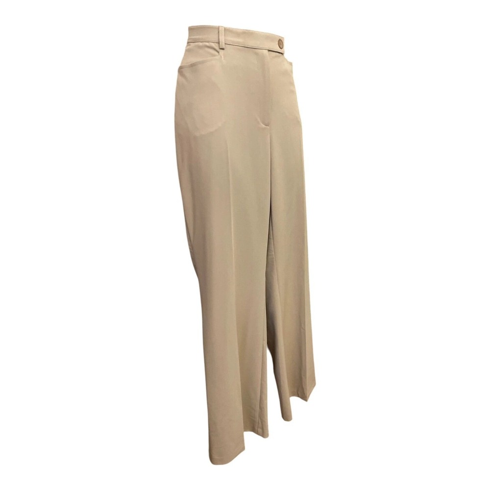 Soft Works Womens Comfort Waist Casual Pants Size 10 Beige Poly Knit Stretch - Picture 6 of 12